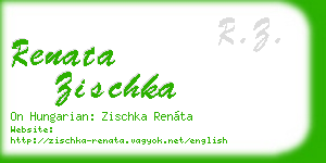 renata zischka business card